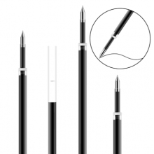 得力6906中性筆芯0.5mm彈簧頭(黑)